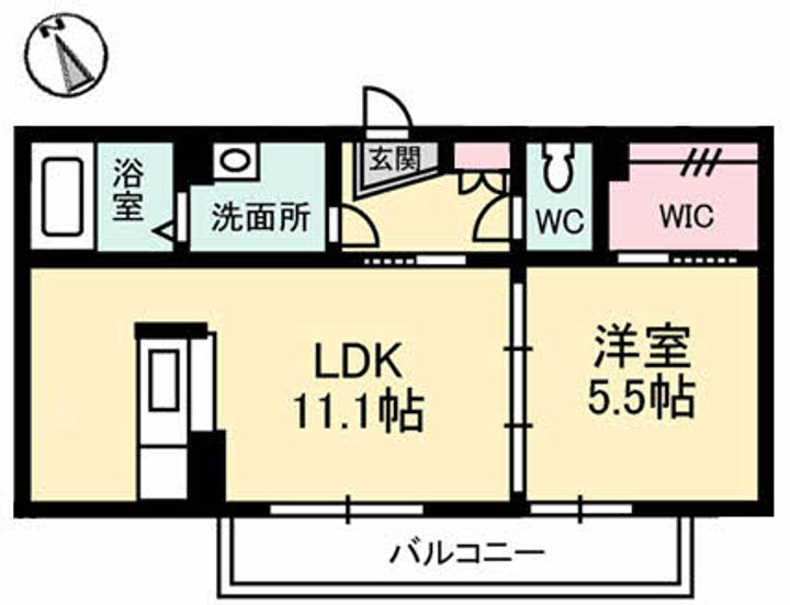 クオーレ光Iの間取り