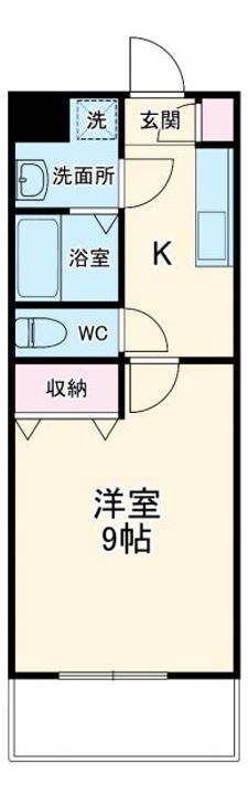 ベルフローラ神田の間取り