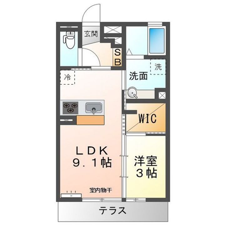 D-Room Skyの間取り