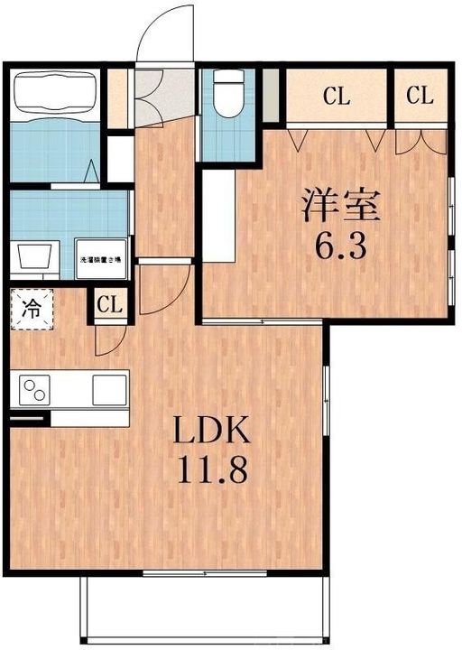 大阪府大阪市生野区巽中2(マンション)の賃貸物件の間取り