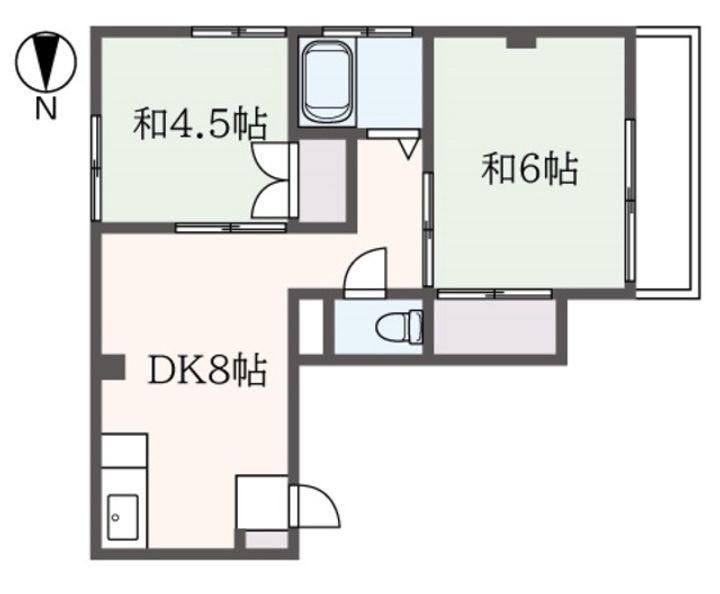 第13通南ビルの間取り