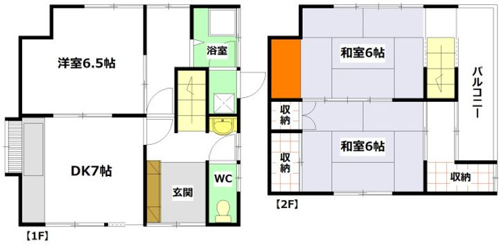 広島県呉市吉浦東町(一戸建)の賃貸物件の間取り