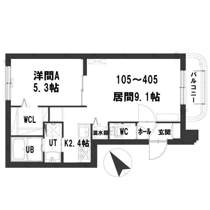 グランメール本郷公園の間取り