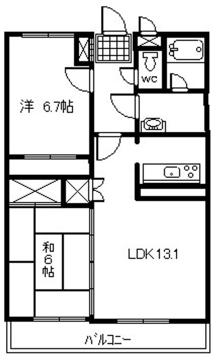 グレースヴィラIIの間取り