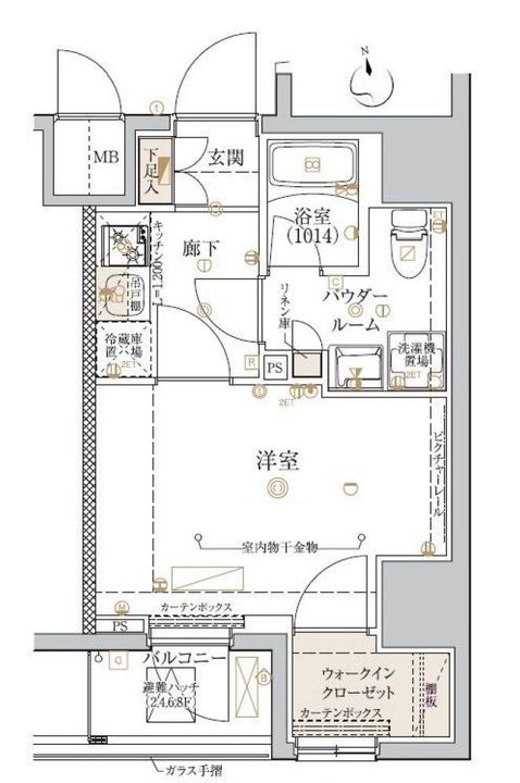 東京都足立区東綾瀬1(マンション)の賃貸物件の間取り