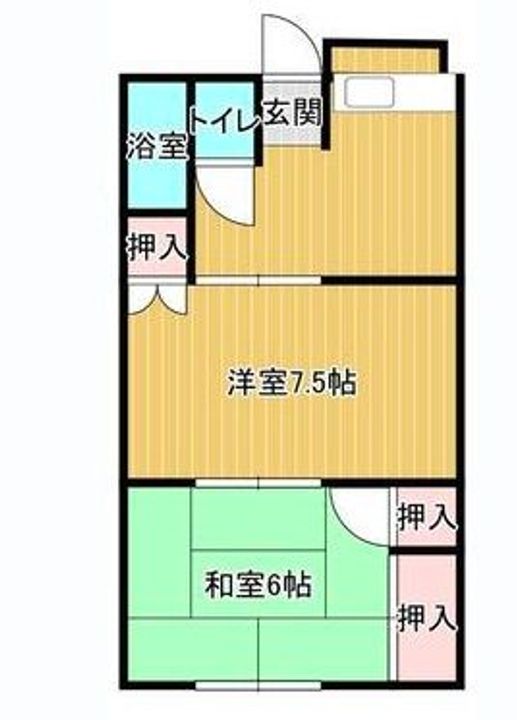 甲根ハイツの間取り
