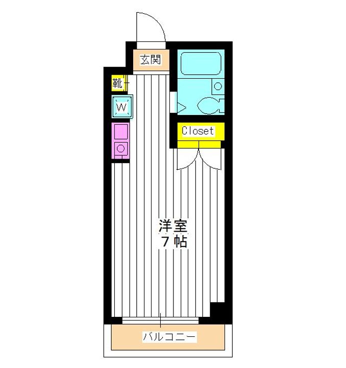 東京都練馬区栄町(マンション)の賃貸物件の間取り