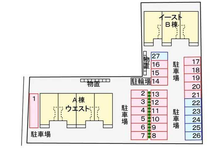 フラン コート イーストの地図
