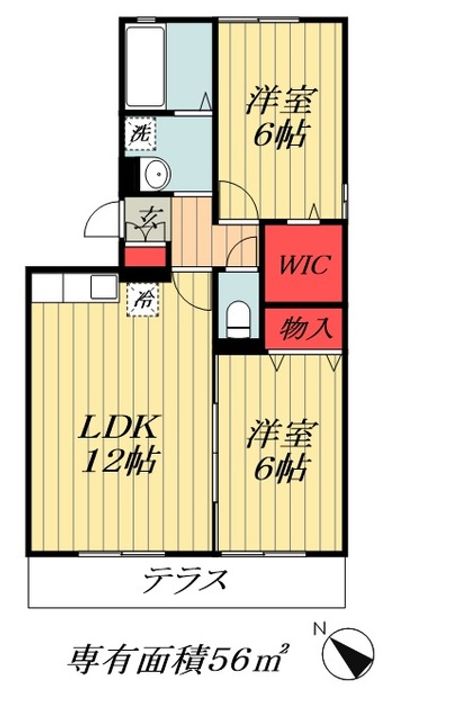 千葉県市川市大野町4(アパート)の賃貸物件の間取り