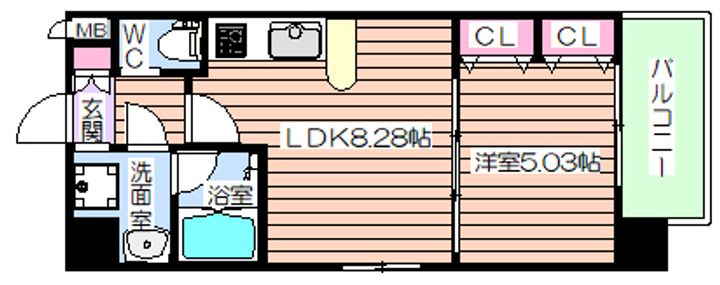 プレジオ中津の間取り