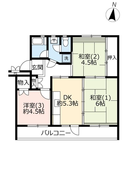 UR千葉ニュータウン清水口の間取り
