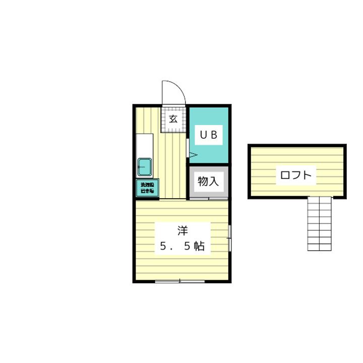 ハイツ極楽IIの間取り