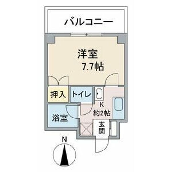 愛知県名古屋市北区天道町2(マンション)の賃貸物件の間取り