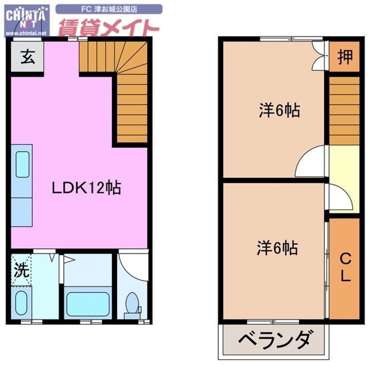 三重県津市藤方(一戸建)の賃貸物件の間取り