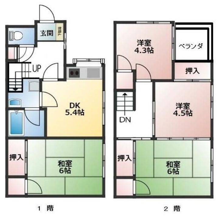 静岡県静岡市駿河区鎌田(一戸建)の賃貸物件の間取り
