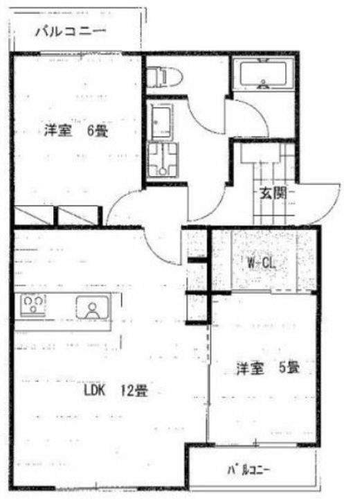 静岡県浜松市中央区渡瀬町(マンション)の賃貸物件の間取り