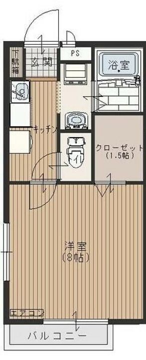 埼玉県狭山市富士見1(アパート)の賃貸物件の間取り