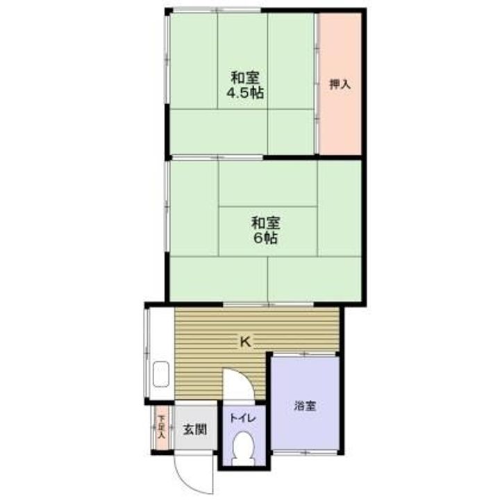 神奈川県横浜市旭区中希望が丘(アパート)の賃貸物件の間取り