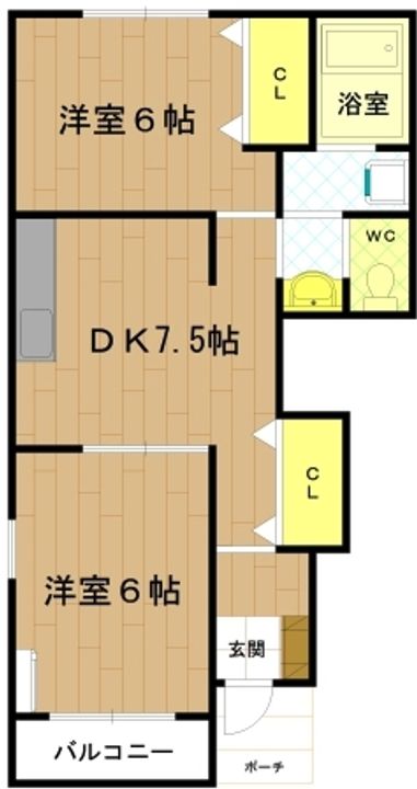 三重県多気郡明和町大字馬之上(アパート)の賃貸物件の間取り