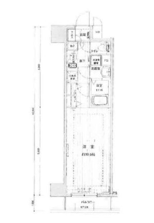 東京都台東区柳橋2(マンション)の賃貸物件の間取り