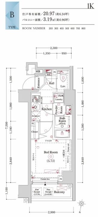 オムニア横濱阪東橋の間取り
