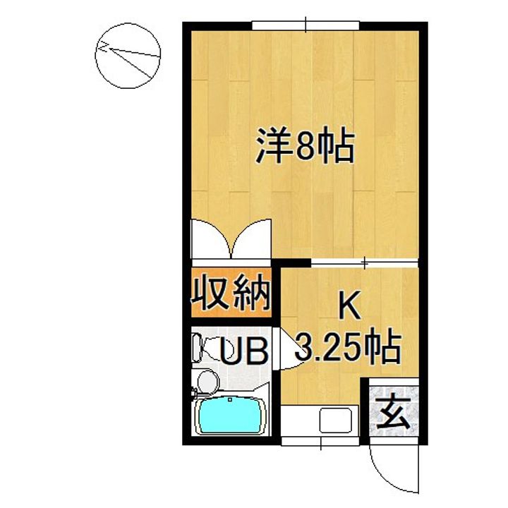 コーポユートピアの間取り