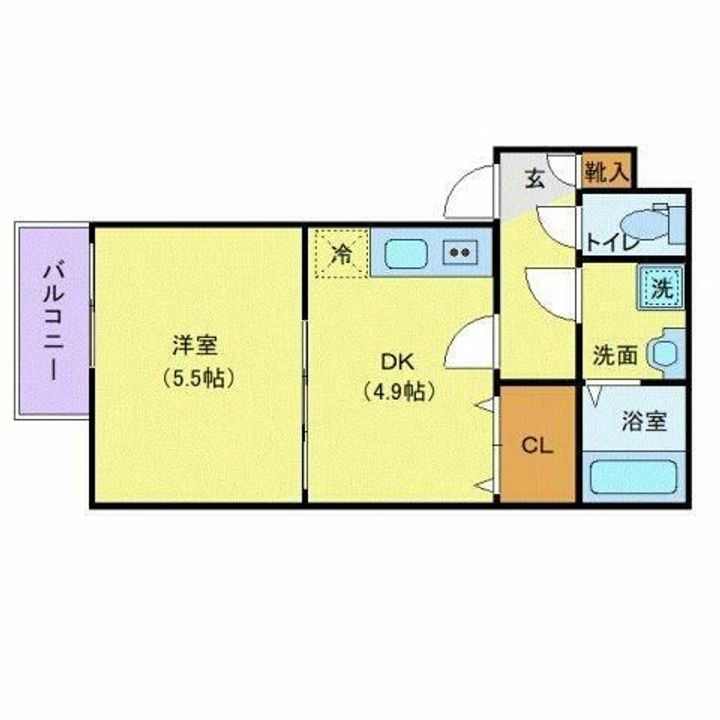 神奈川県伊勢原市石田(アパート)の賃貸物件の間取り