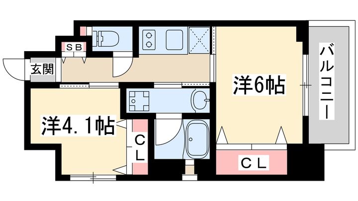 エステムコート新大阪10ザ・ゲートの間取り