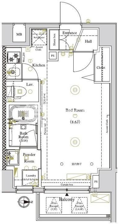 東京都練馬区北町3(マンション)の賃貸物件の間取り