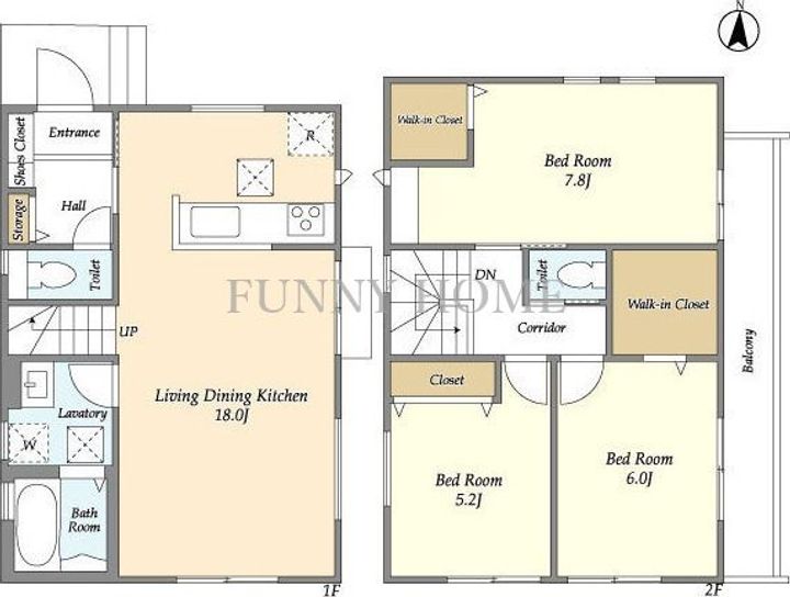 東京都世田谷区上北沢1(一戸建)の賃貸物件の間取り