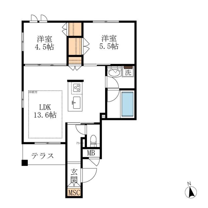 West sedonaの間取り