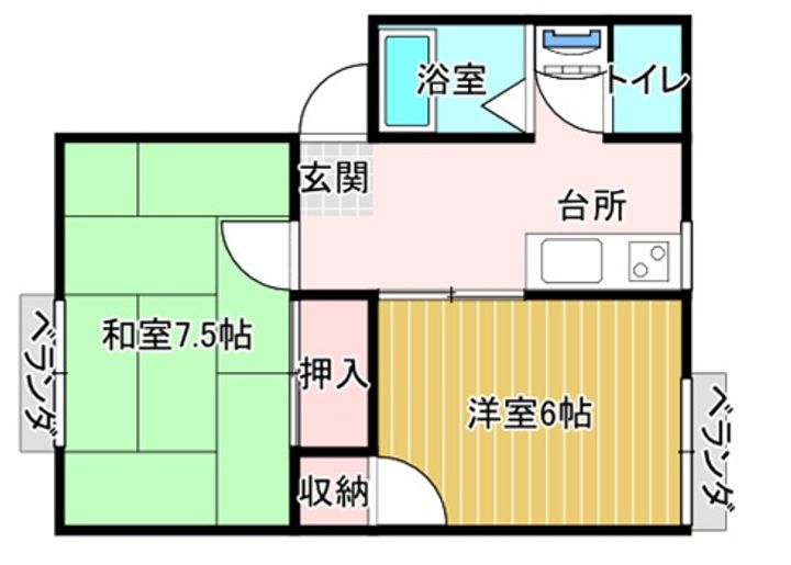 シャルム新津の間取り