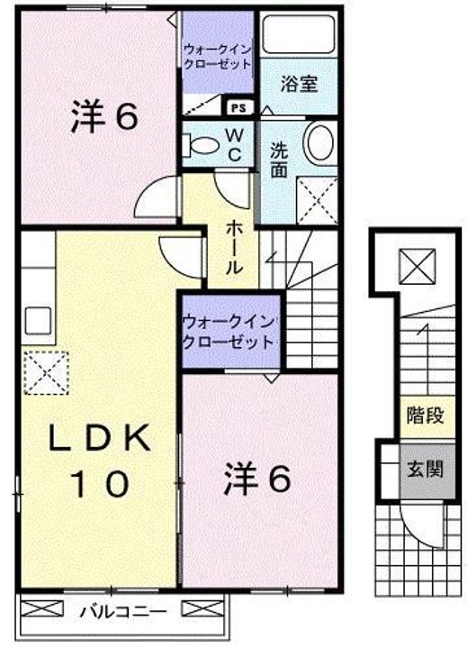 フラン コート ウエストの間取り