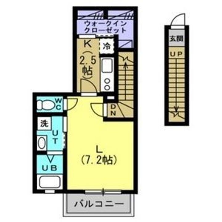 栃木県宇都宮市大和2(アパート)の賃貸物件の間取り