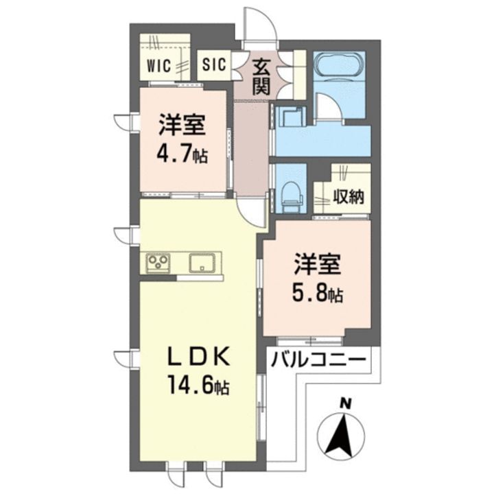 ノルド・ルージュの間取り