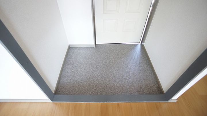 シティハイツ吉沢Cの玄関