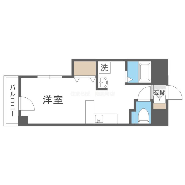 大阪府大阪市中央区北久宝寺町1(マンション)の賃貸物件の間取り