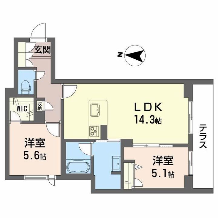 ソサイティ掛尾の間取り