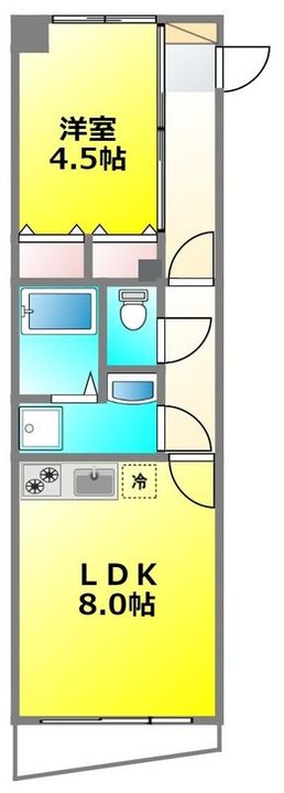 東京都小金井市緑町5(マンション)の賃貸物件の間取り