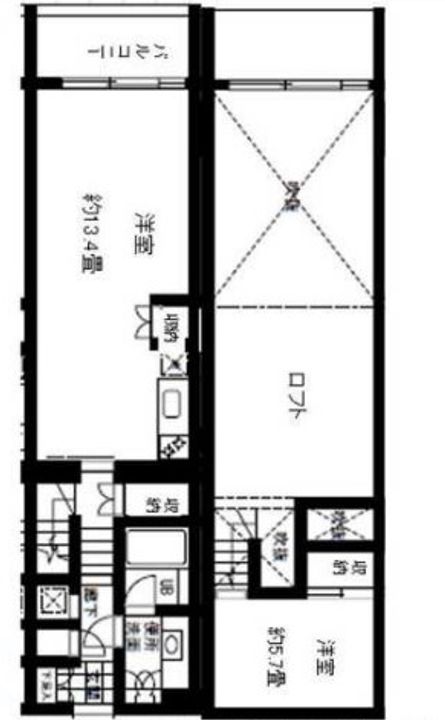 VORT東新宿の間取り