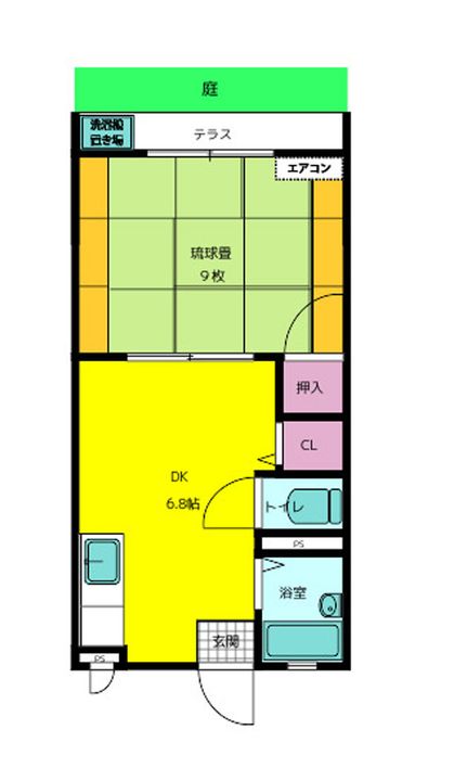コーポ石垣西の間取り