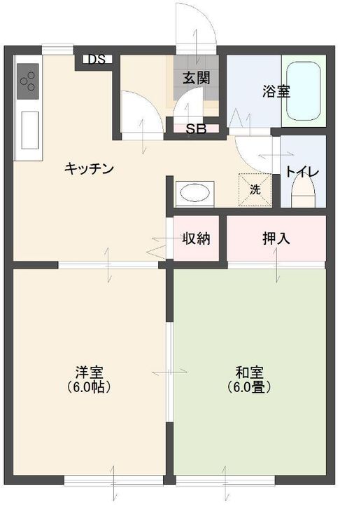 ビーラインヤマダAの間取り