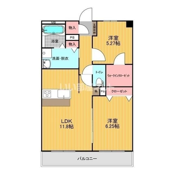 埼玉県熊谷市別府5(マンション)の賃貸物件の間取り