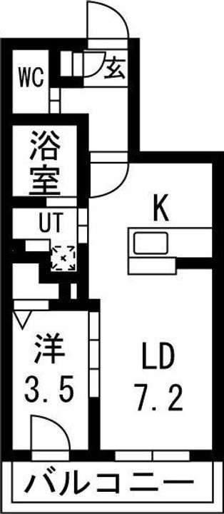 北海道札幌市中央区南四条西11(マンション)の賃貸物件の間取り
