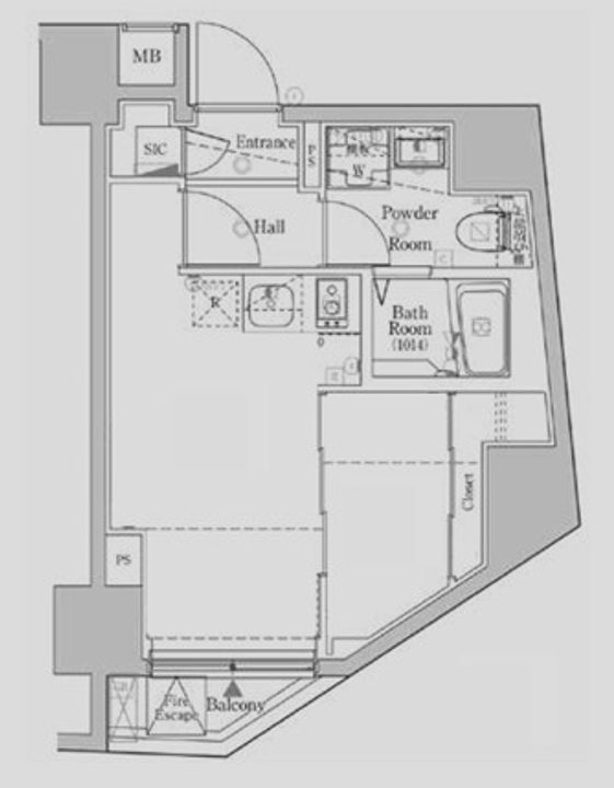 東京都台東区竜泉1(マンション)の賃貸物件の間取り