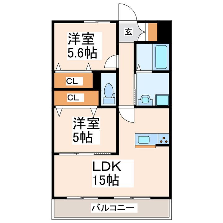 SQUARE菊陽の間取り