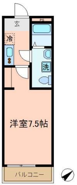 グランヒルズ岸谷の間取り