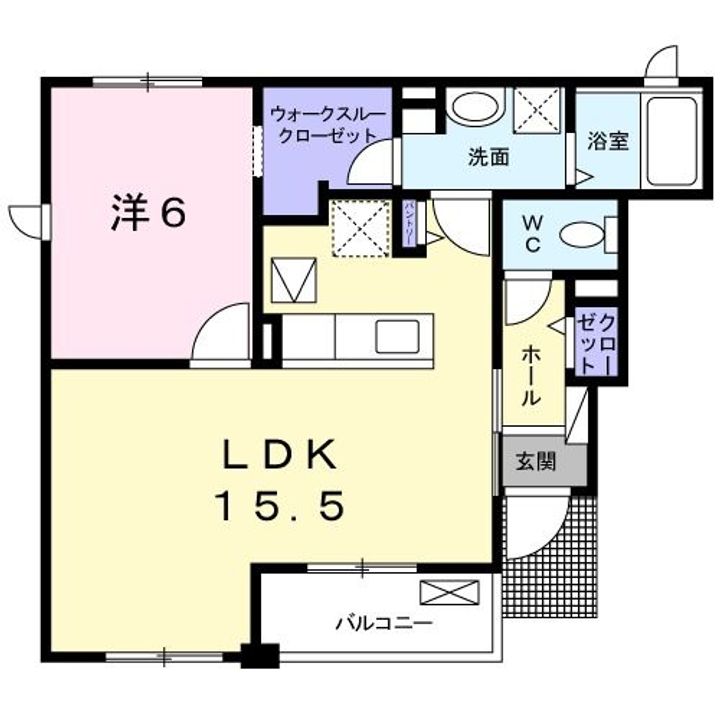 ウイン フォート ヒルズBの間取り