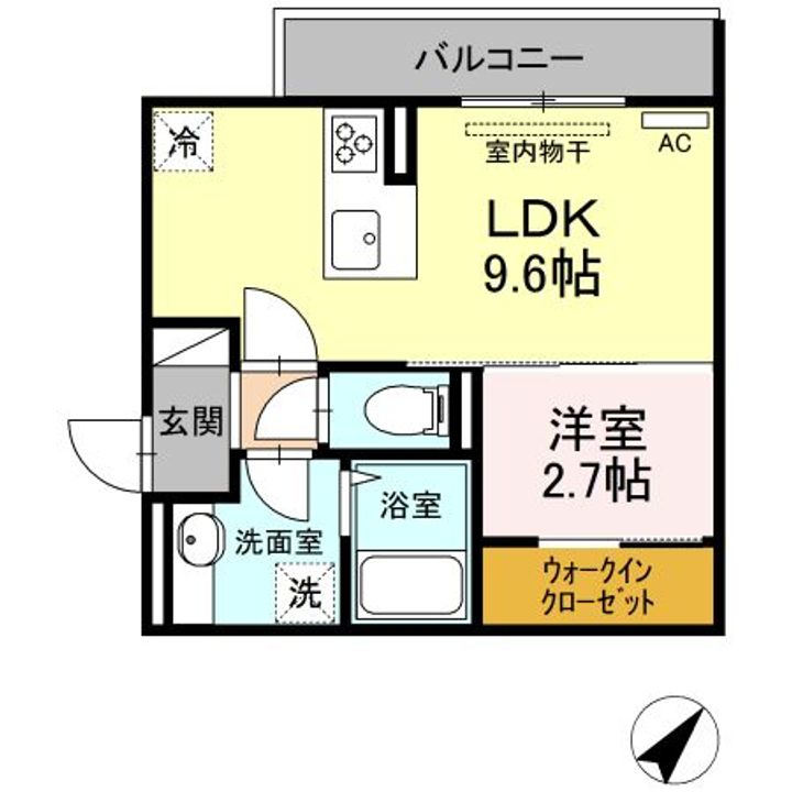 広島県広島市安佐南区上安1(アパート)の賃貸物件の間取り