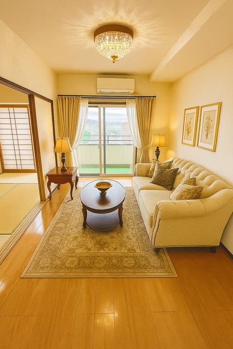 ライオンズマンション十日町の居間